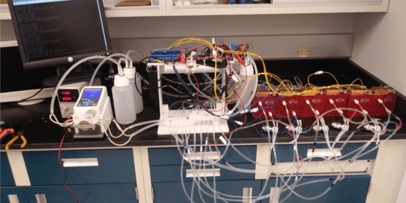 Battery equipment in a lab